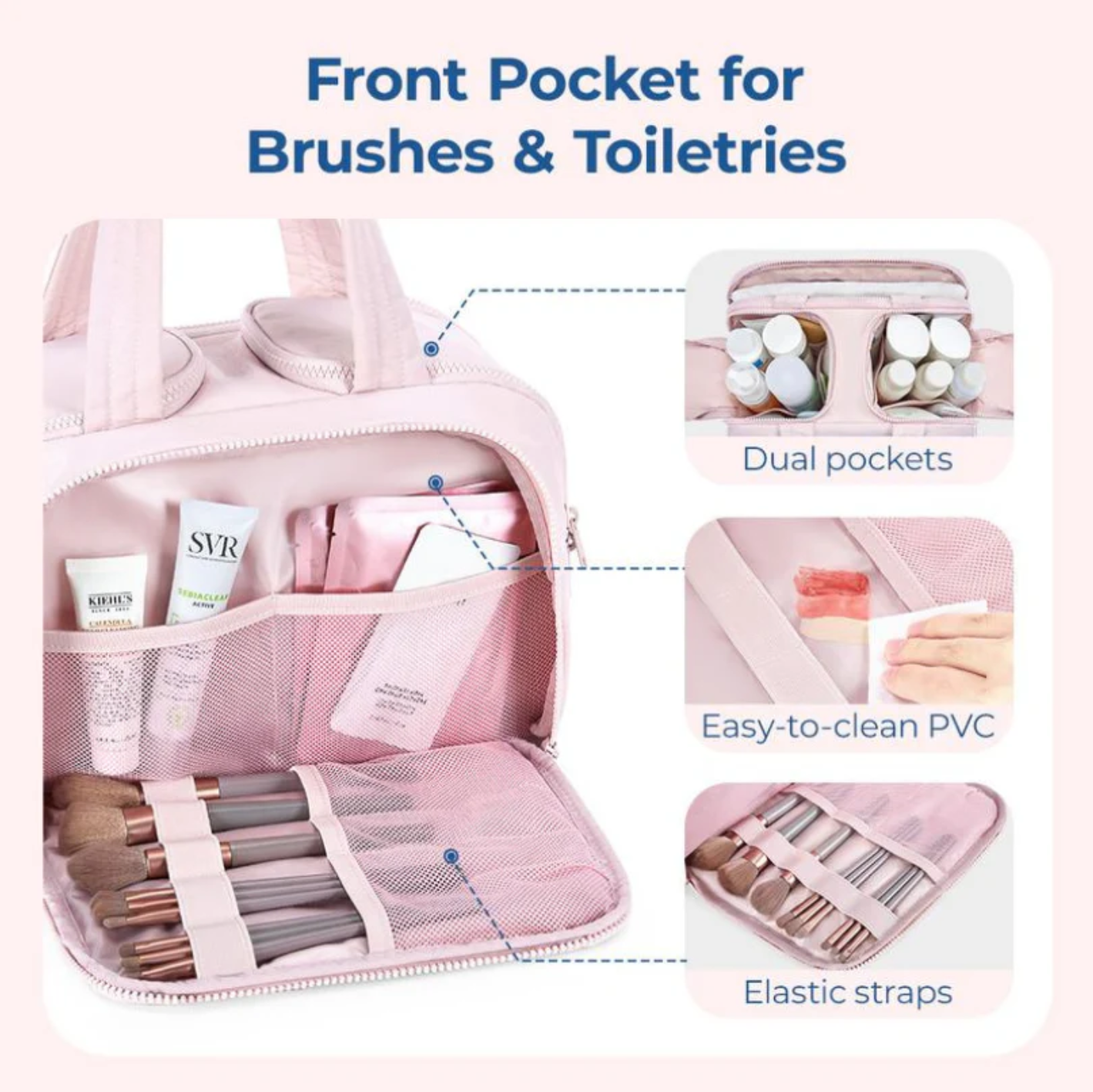 SMARTBAG Puffy Travel Toiletry Bag