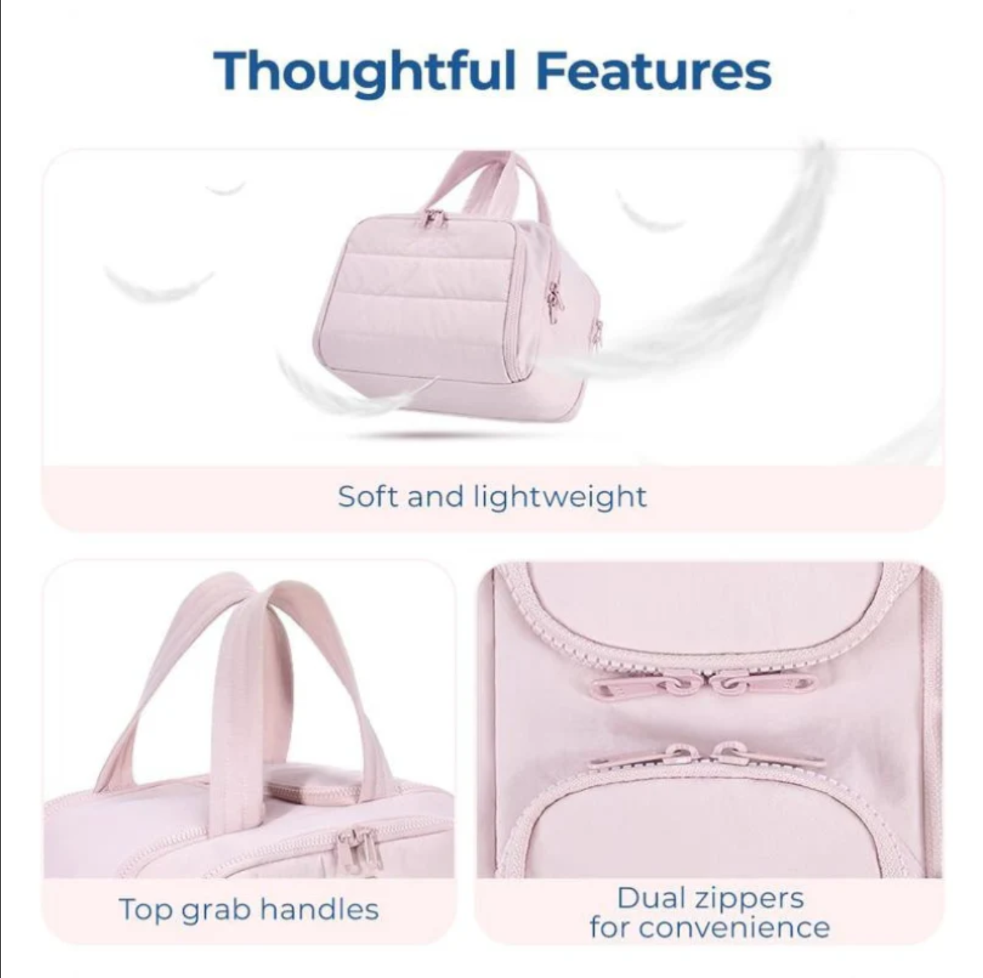 SMARTBAG Puffy Travel Toiletry Bag