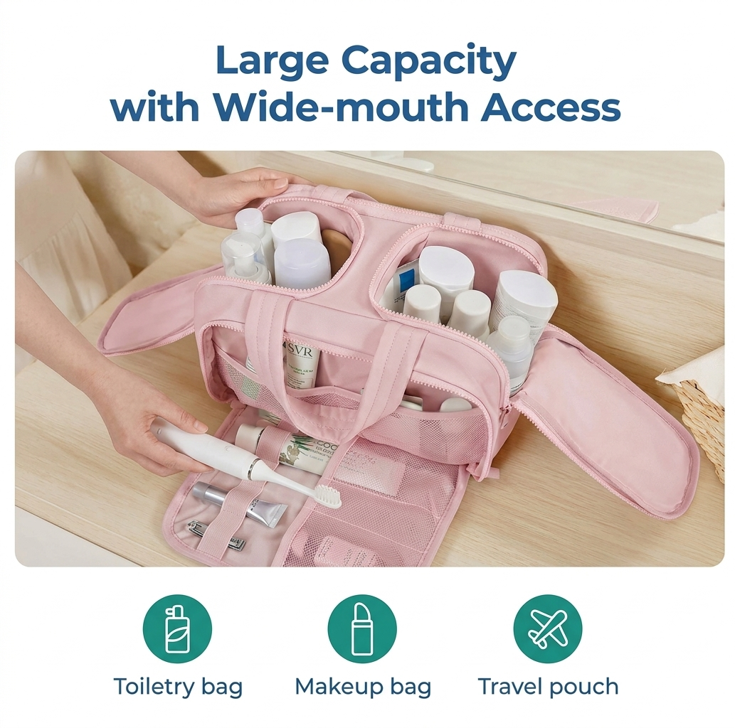 SMARTBAG Puffy Travel Toiletry Bag